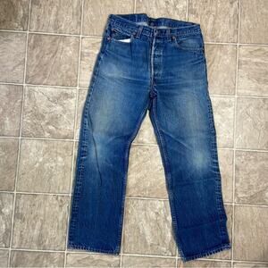 Vintage Levi's Blue Straight Jeans Classic Indigo Wash